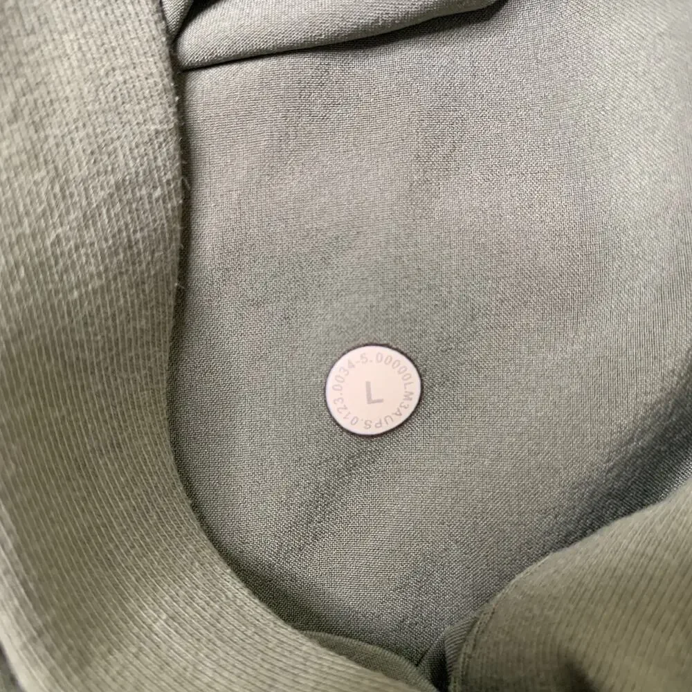 Lululemon Hoodie Mens L Large Sage City Sweat Pullover Stretch Post Workout